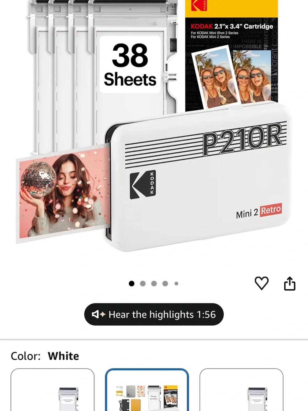 Kodak Mini 2 Retro pocket printer